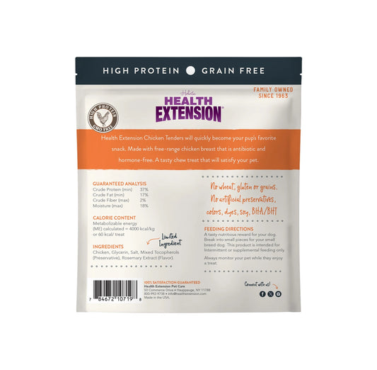 Health Extension Grain Free Gourmet Crispy Chicken Tenders Dog Treat 4oz - Health Extension Dog Treats - The Family Pet