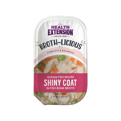 Purrfect Pet Kingdom Interactive Health Extension Broth-Licious Shiny Coat Oceanfish Bone For Dogs - Interactive pet supplies by Purrfect Pet Kingdom®