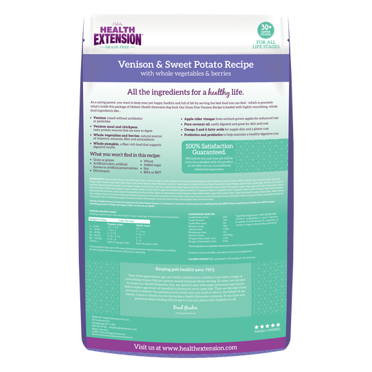 Grain Free Venison & Sweet Potato Recipe