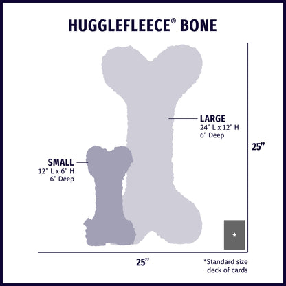 Durable Fleece HuggleBone Interactive Dog Toy for Chewing