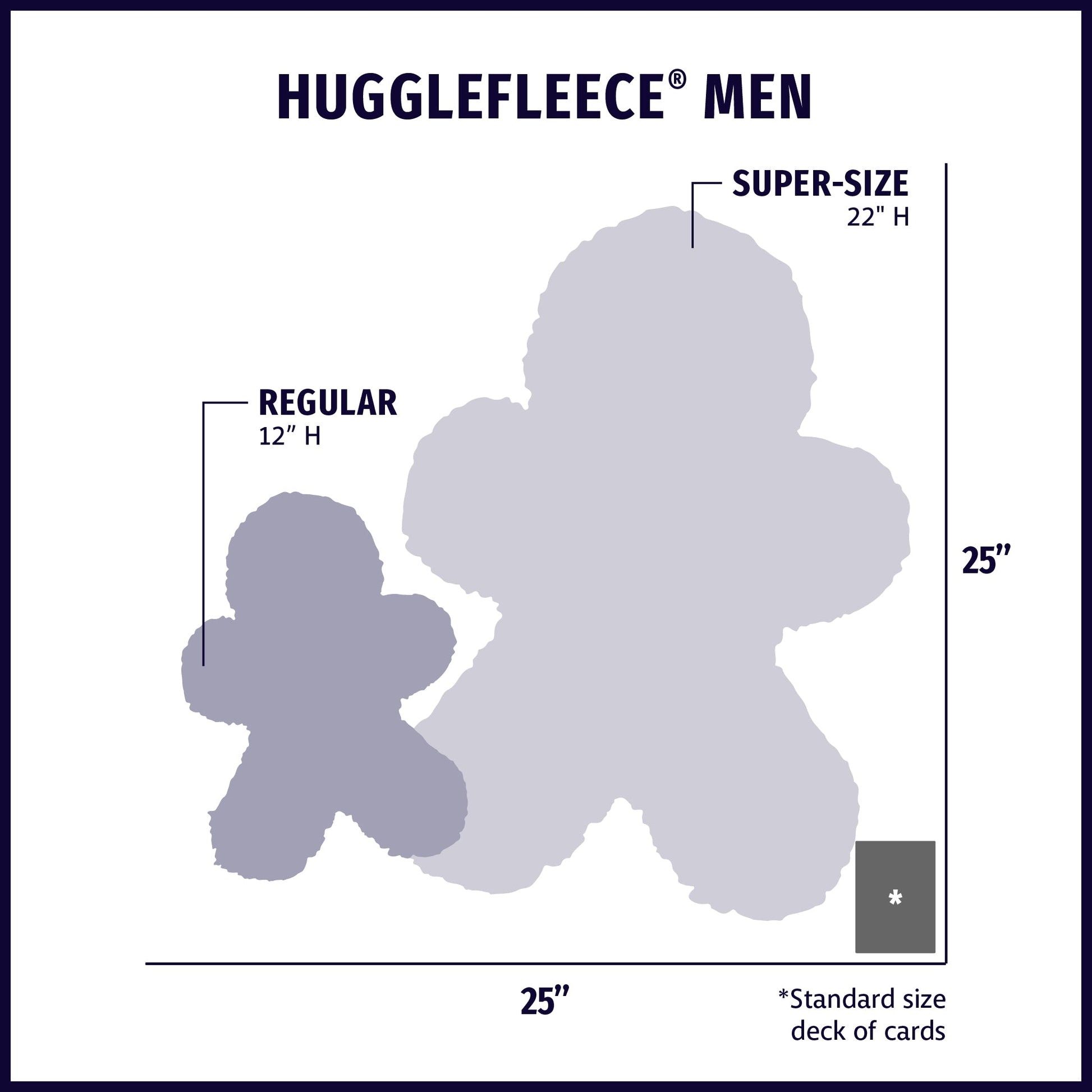 Dog Toy HuggleFleece Man Plush Toy Regular for Daily Use - gallery product image for dog toy