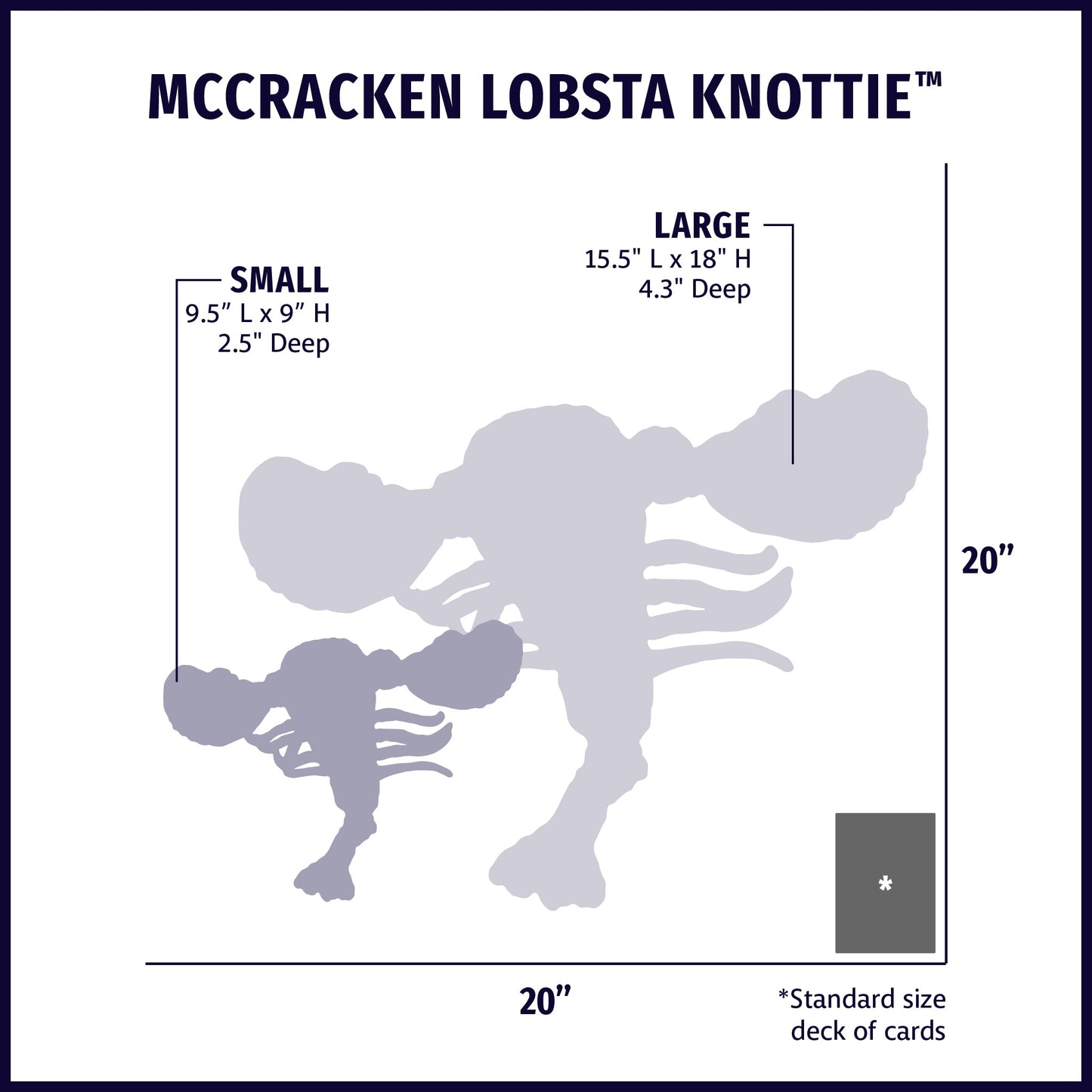 Dog Toy McCraken Lobsta Knottie Plush Toy for Daily Use - gallery product image for dog toy