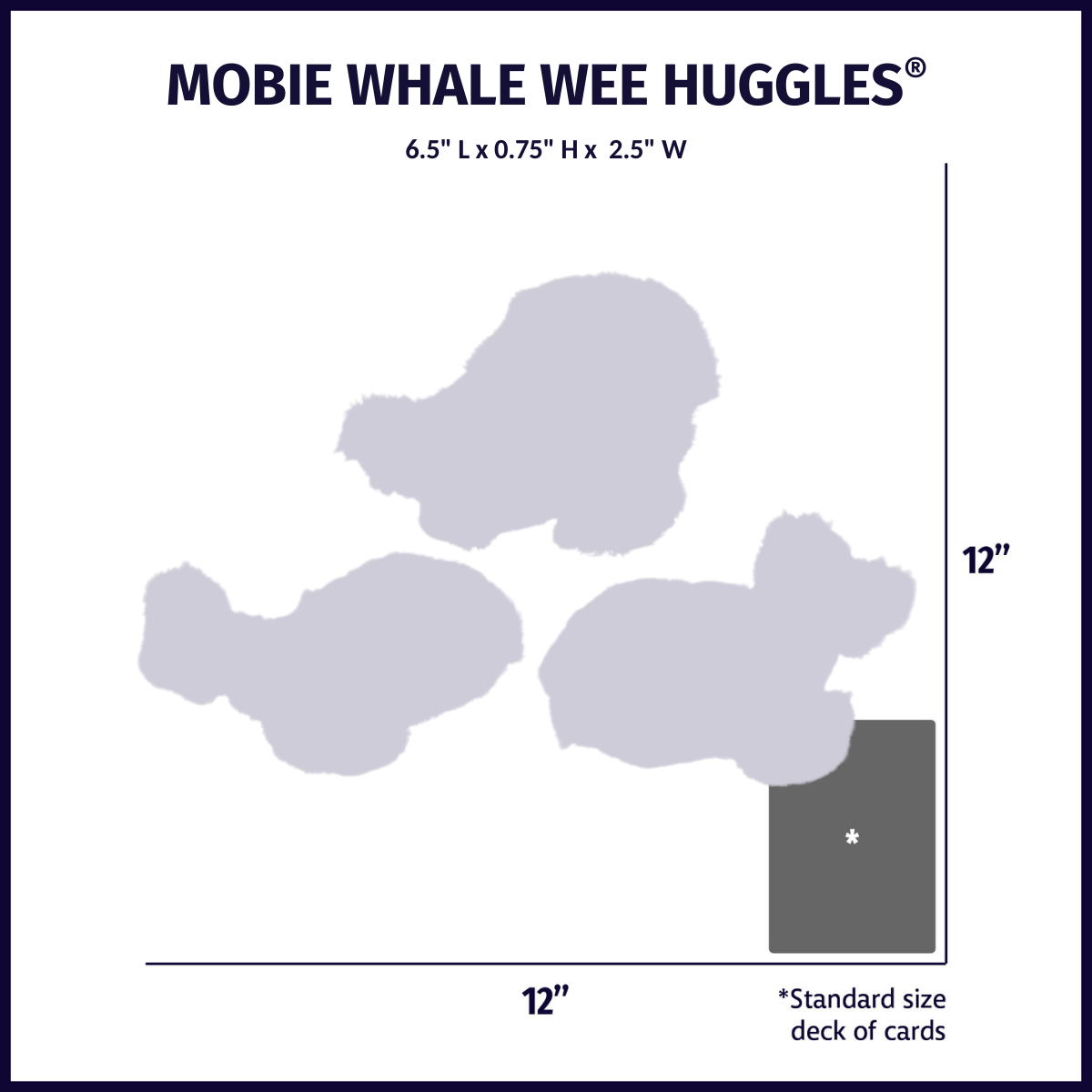 Dog Toy Mobie Whale Wee Huggles Plush Toys Pack for Comfort - gallery product image for dog toy