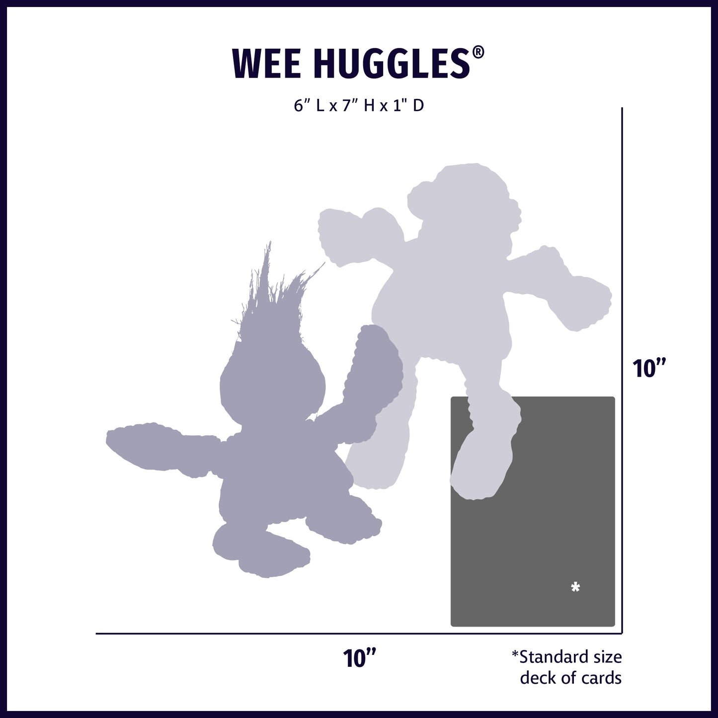 Dog Toy Wee Huggles Assorted Plush Toys Pack for Daily Use - gallery product image for dog toy