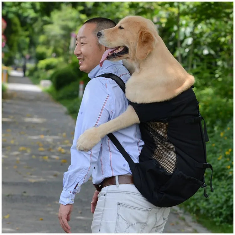 Hiking Pet Dog Carrier Travel Backpack Outdoor Ventilation Outdoor Sport Mesh - Pet carrier - THRIXINE