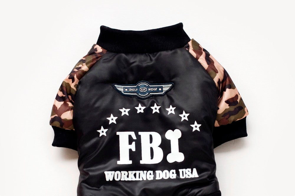 FBI Camouflage Coat |  Jumpsuit Pants - Purrfect Pet Kingdom