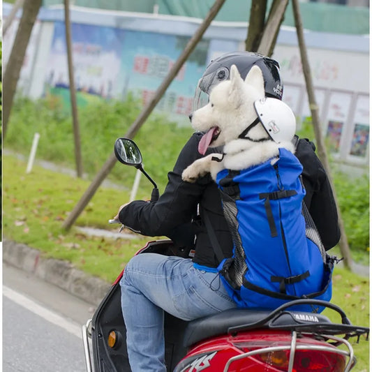 Hiking Pet Dog Carrier Travel Backpack Outdoor Ventilation Outdoor Sport Mesh - Pet carrier - THRIXINE
