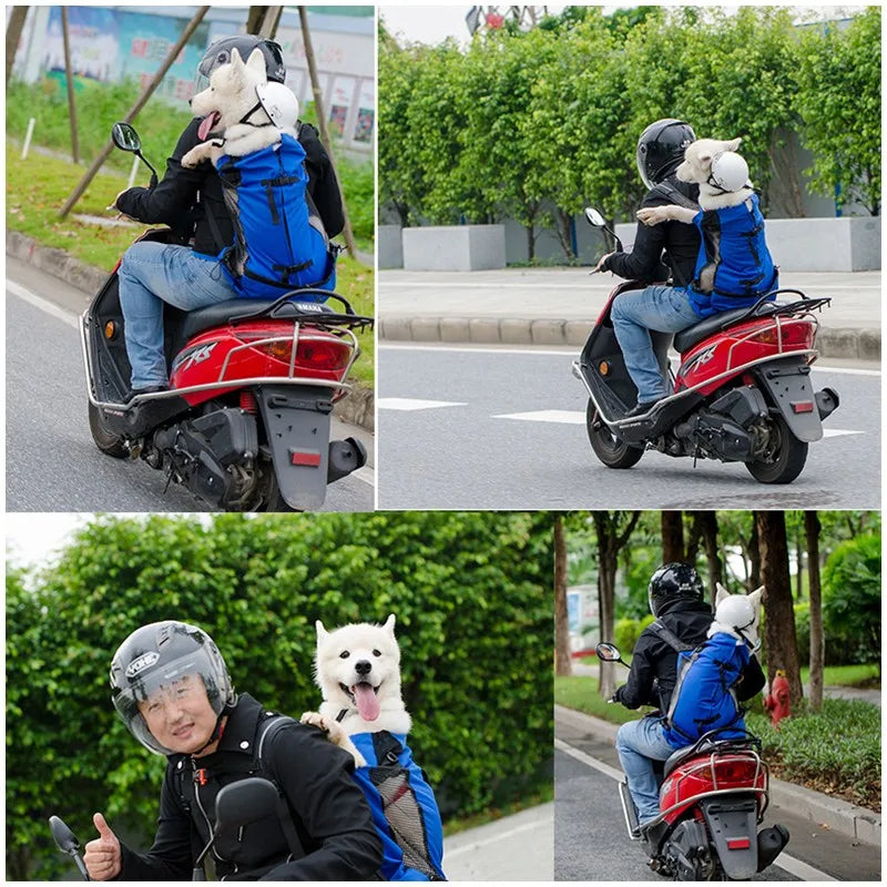 Hiking Pet Dog Carrier Travel Backpack Outdoor Ventilation Outdoor Sport Mesh - Pet carrier - THRIXINE