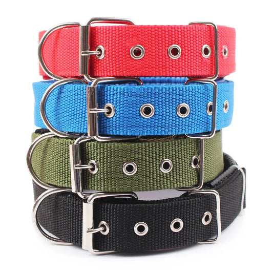 Solid Nylon Dog Collar – Strong & Durable for All Dog Sizes - WTN Essentials