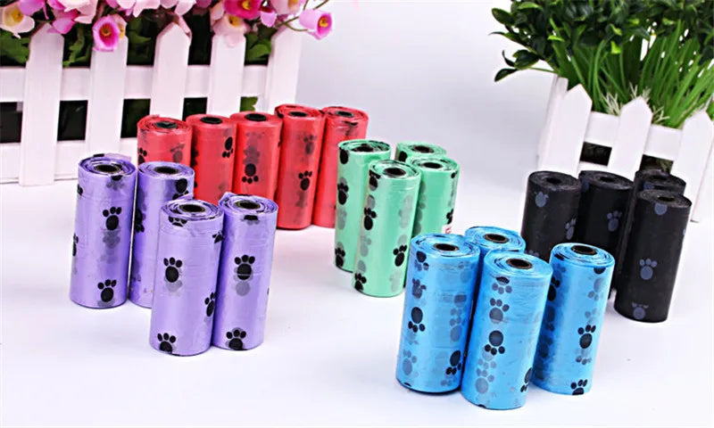 New Dog Poop Bag for Dog Pets Waste Garbage Bags Carrier Biodegradable Clean - up BagWaste Pick Up Clean Bag for Dog - Purrfect Pet Kingdom