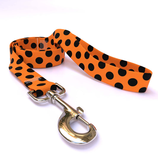 Halloween Polka Dog Leash