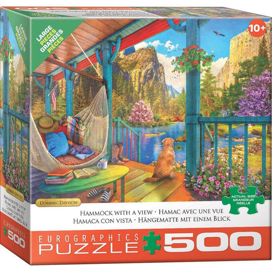 Hammock with a View 500 Piece Jigsaw Puzzle Eurographics