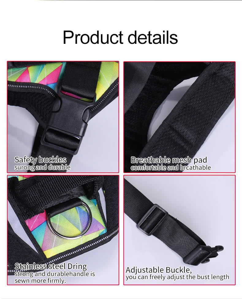 Adjustable Reflective Dog Harness - Purrfect Pet Kingdom