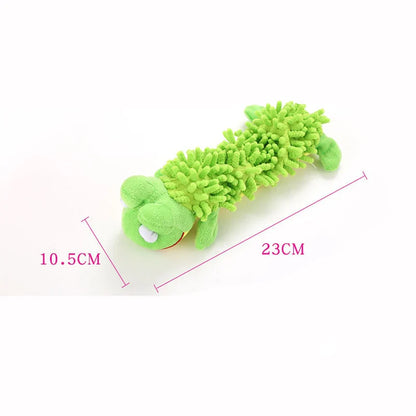Plush Animal Squeaky Toy - Durable Fun for Small Dogs