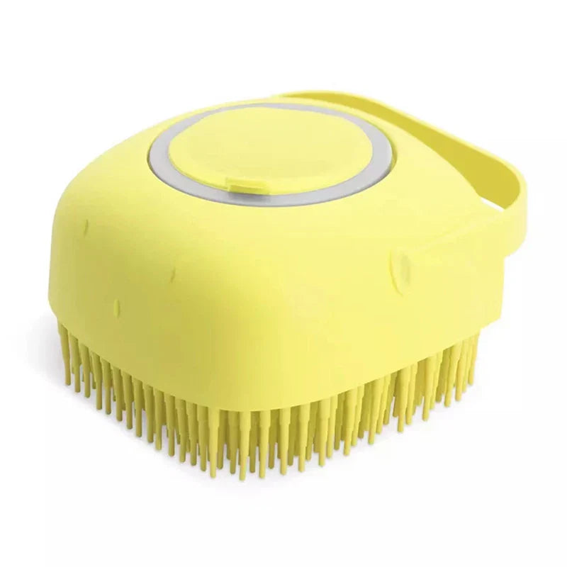 2 - in - 1 Pet Bath Brush – Soft Silicone Dog Cat Grooming & Massage Comb - WTN Essentials