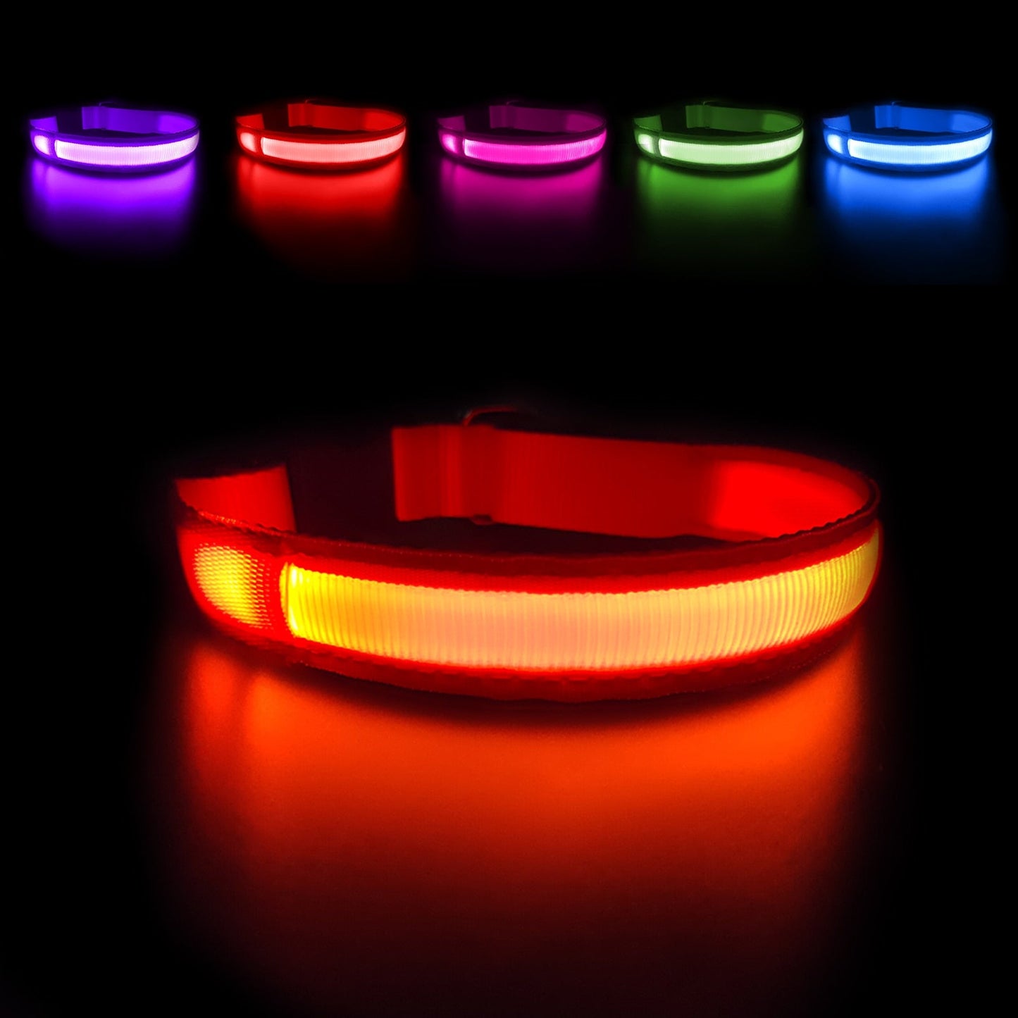 Luminous Dog Collar Waterproof Safety 🌟