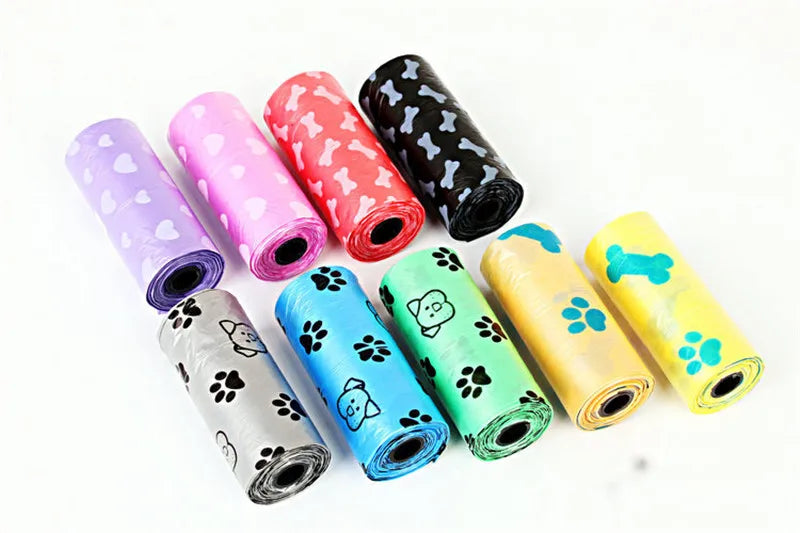 New Dog Poop Bag for Dog Pets Waste Garbage Bags Carrier Biodegradable Clean - up BagWaste Pick Up Clean Bag for Dog - Purrfect Pet Kingdom