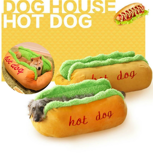 Hot Dog Shaped Pet Bed - Purrfect Pet Kingdom