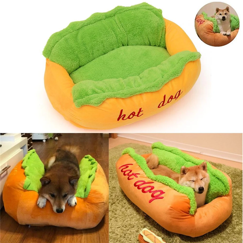 Hot Dog Shaped Pet Bed - Purrfect Pet Kingdom