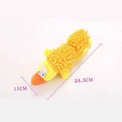 Plush Animal Squeaky Toy - Durable Fun for Small Dogs