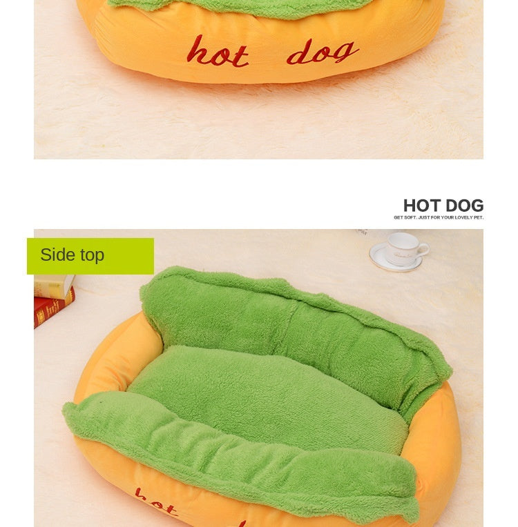 Hot Dog Shaped Pet Bed - Purrfect Pet Kingdom