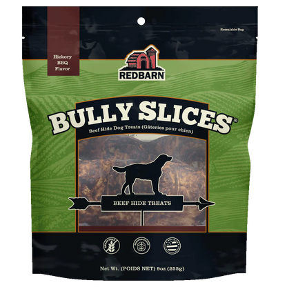 Bully Dog Chews Slices Natural Cowhide 9oz USA 🦴