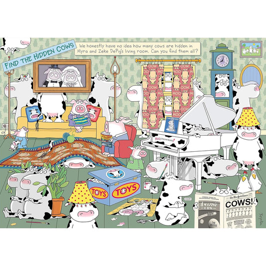 Hidden Cows 1000 Piece Jigsaw Puzzle Workman