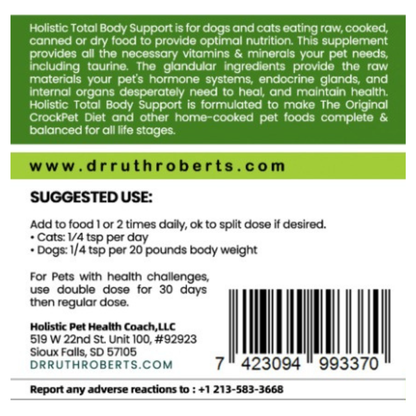 Holistic Total Body Support ? Multivitamin & Glandular Suppo