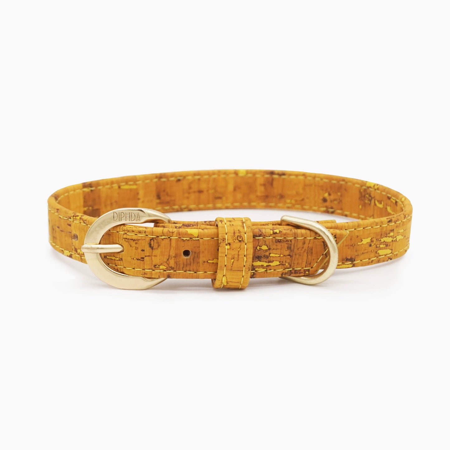 Honey Yellow Cork Leather Collar - Purrfect Pet Kingdom