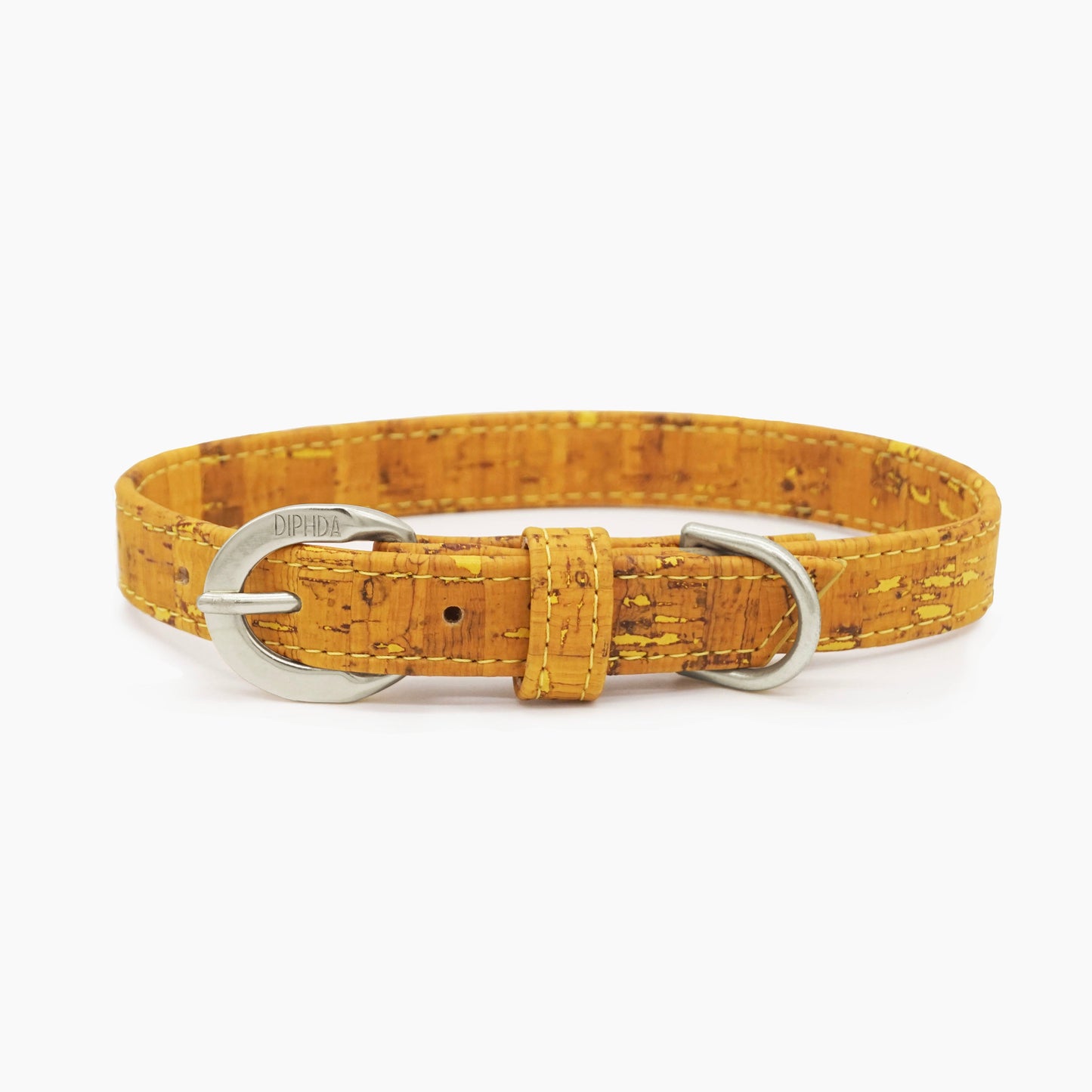 Honey Yellow Cork Leather Collar - Purrfect Pet Kingdom