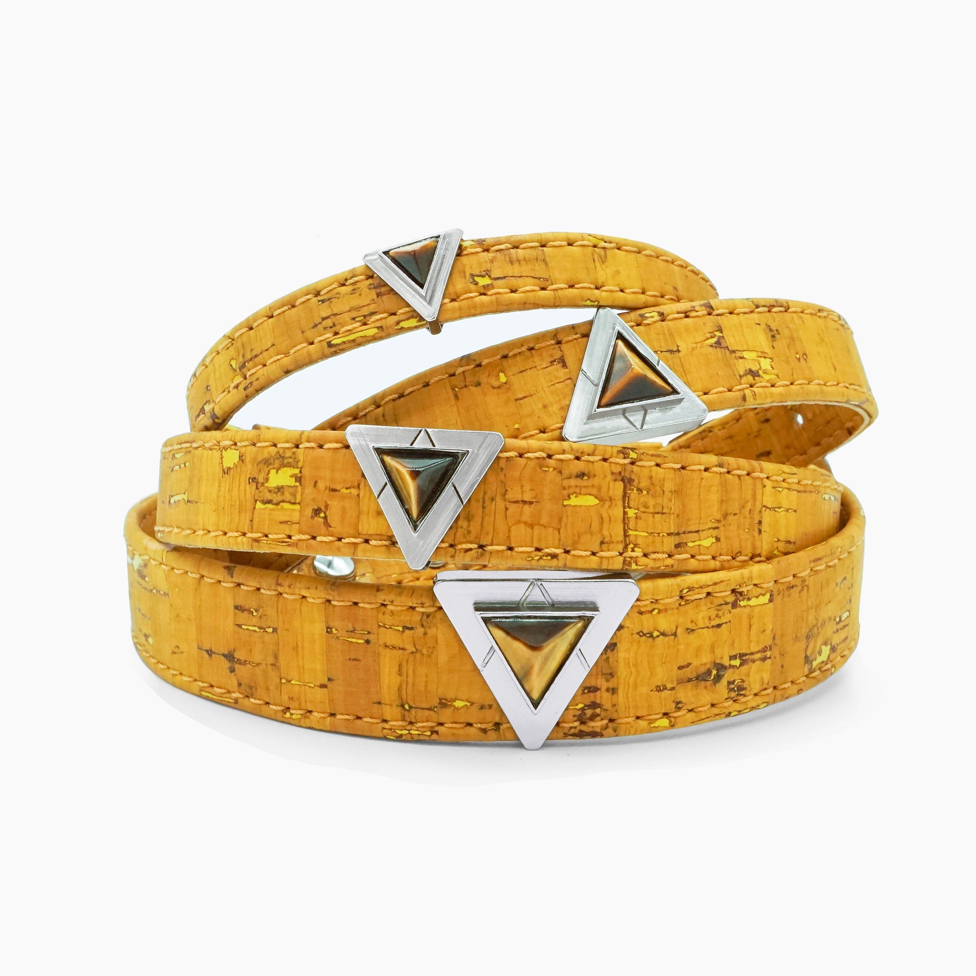 Honey Tiger Cork Leather Collar 🐾 - Purrfect Pet Kingdom