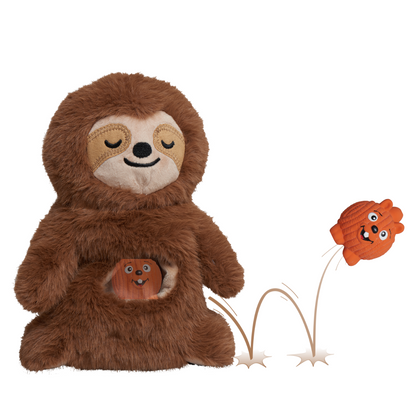 HuggleHounds Snuggle and Zoom Sloth Plush Interactive Dog T