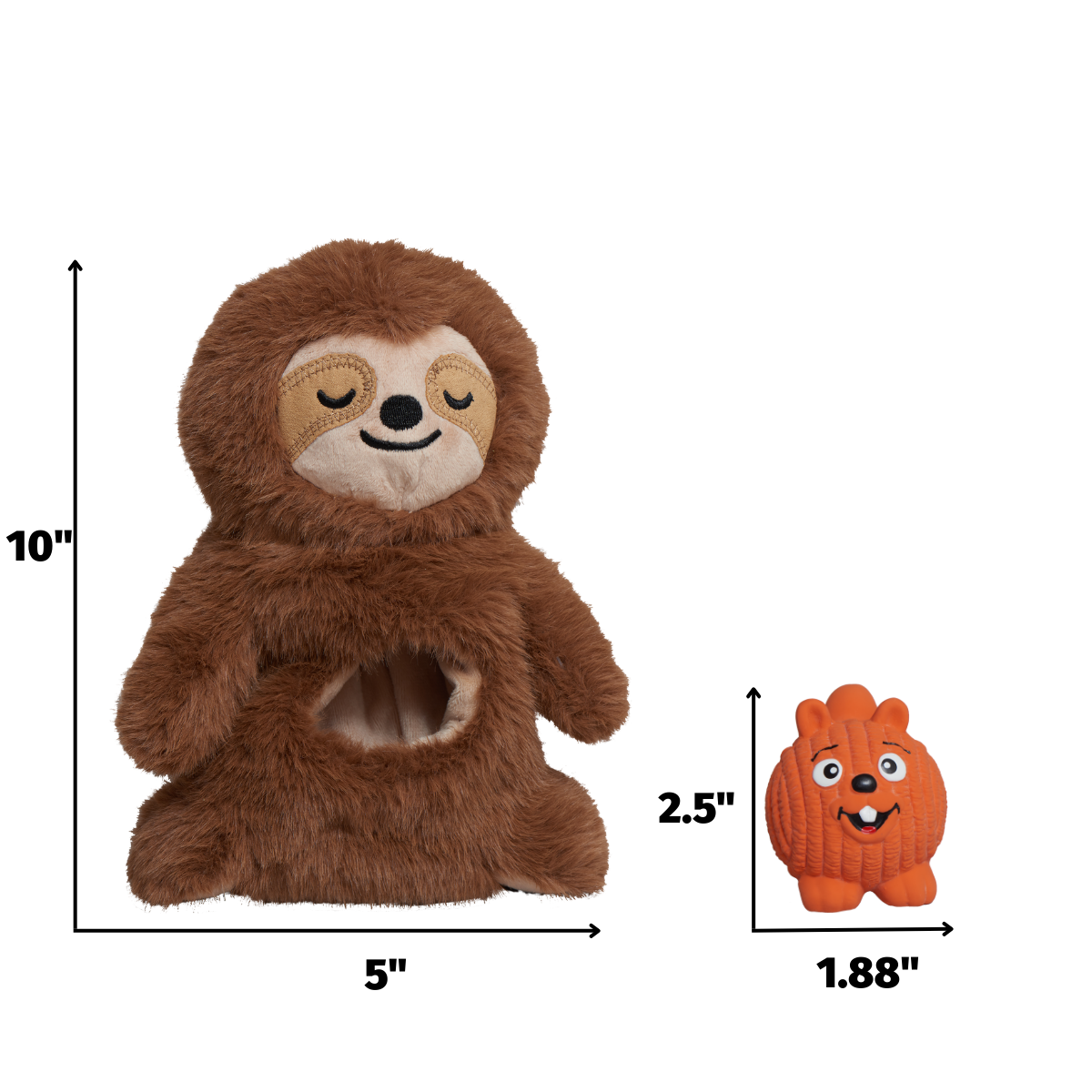 HuggleHounds Snuggle and Zoom Sloth Plush Interactive Dog T