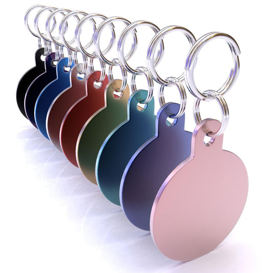 HyperLite Circle Dog ID Tag with Engraving