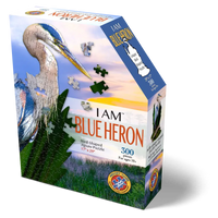 I Am Blue Heron 300 Piece Bird Shaped Jigsaw Puzzle Madd Capp
