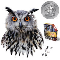 I Am Owl 550 Piece Head Shaped Jigsaw Puzzle Madd Capp