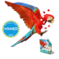 I Am Parrot 300 Piece Bird Shaped Jigsaw Puzzle Madd Capp