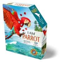 I Am Parrot 300 Piece Bird Shaped Jigsaw Puzzle Madd Capp