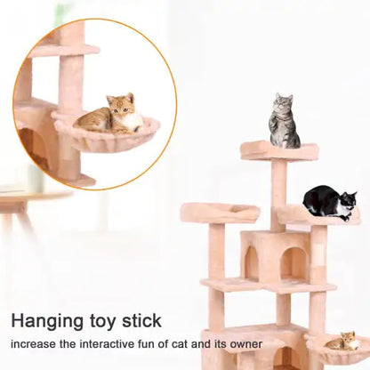 Kitty Cloud Tower - Soft Plush Cat Climber - Ameraeon