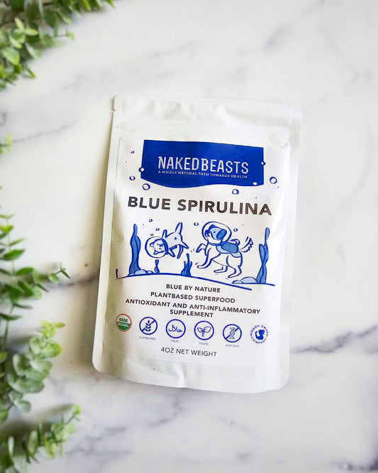Organic Blue Spirulina Superfood Dog Treats by Naked Beasts