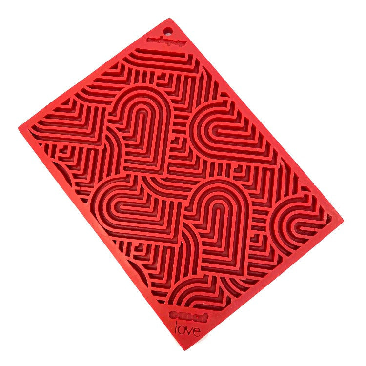 Love eMat - Enrichment Lick Mat for Dogs and Cats| Heart Design |