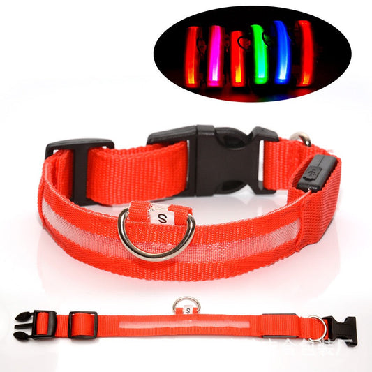 Milou & Lumi LED Glowing Pet Collar - Red