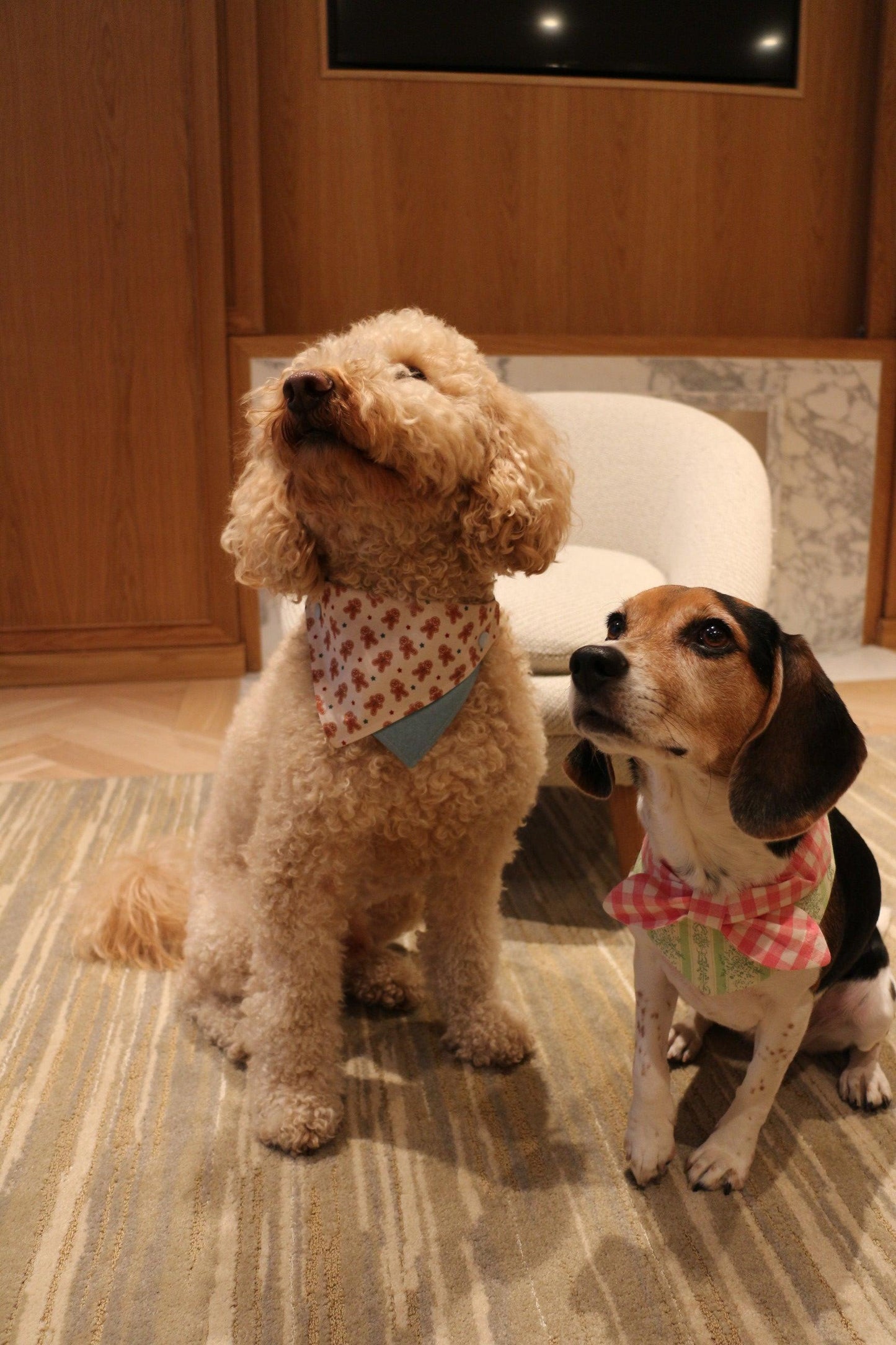 Gingerbread Man Joy Handmade Bandana - BarkBarkBaby