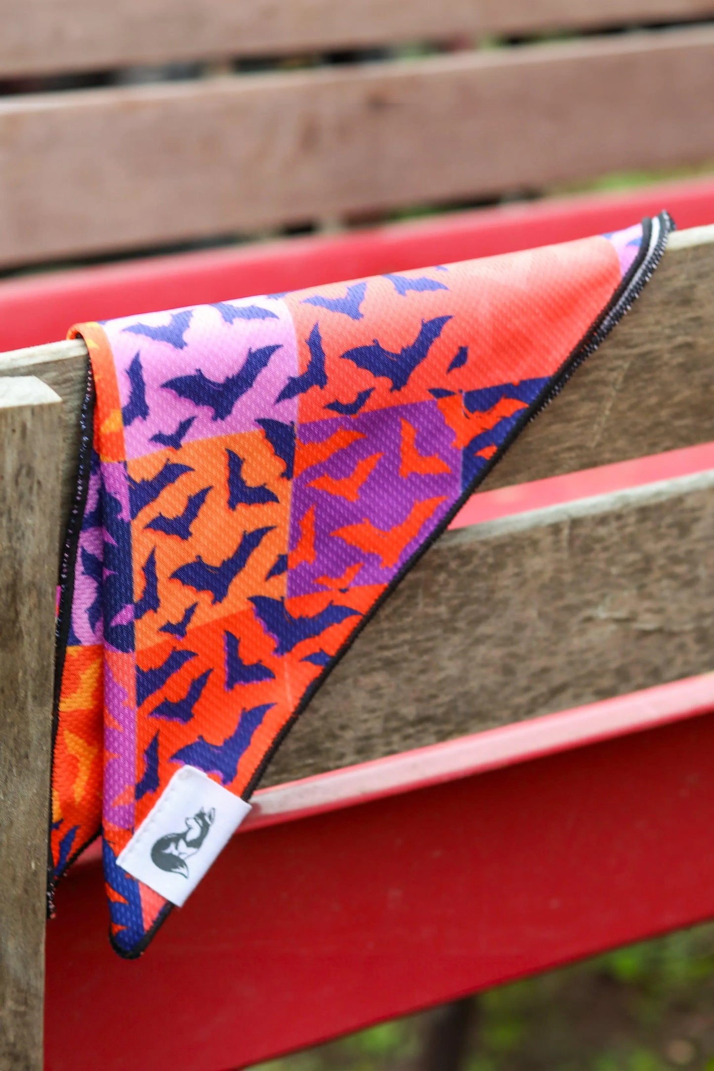 Spooky Bat Squares Dog Bandana 🐾 - Purrfect Pet Kingdom