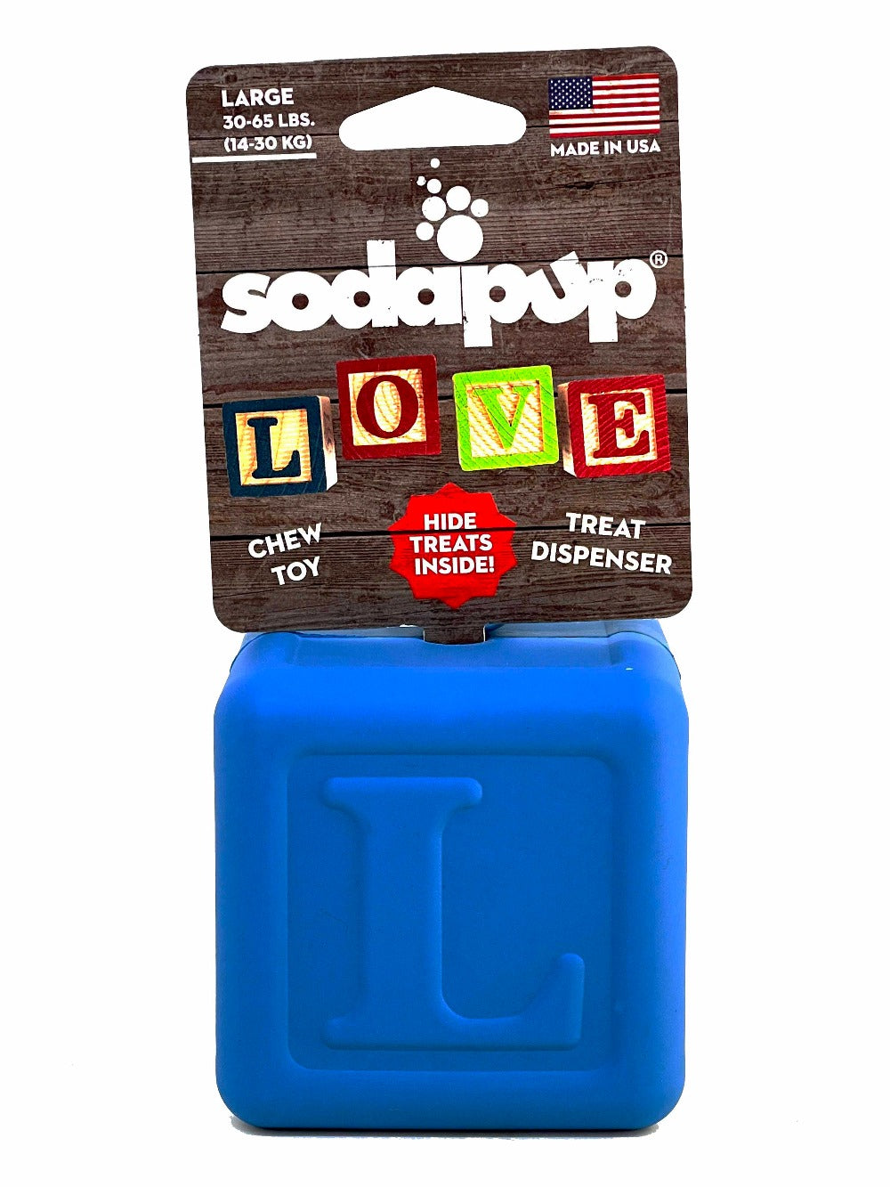 Love Cube eDispenser - Durable Rubber Chew Toy & Treat Dispenser