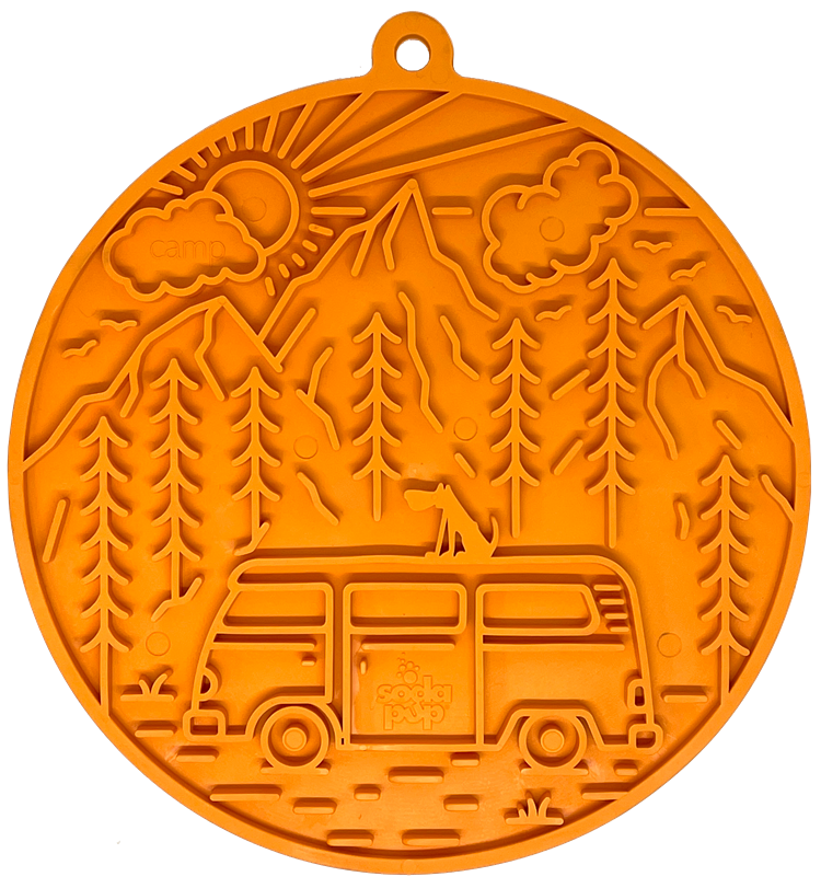 Camp eMat - Enrichment Lick Mat For Dogs and Cats - with