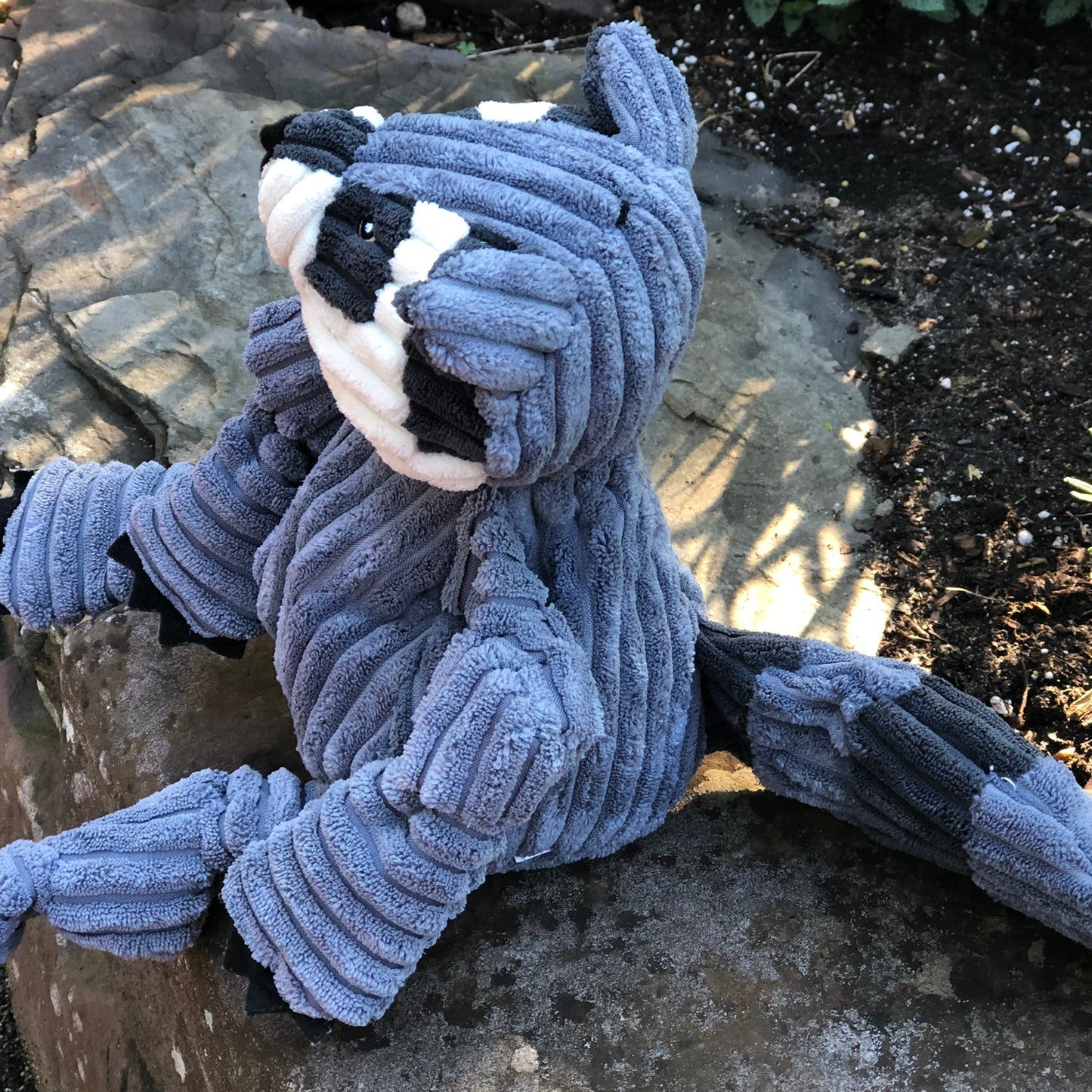 Dog Toy Reggie Raccoon Knottie Plush Toy for Daily Use Essen - gallery product image for dog toy