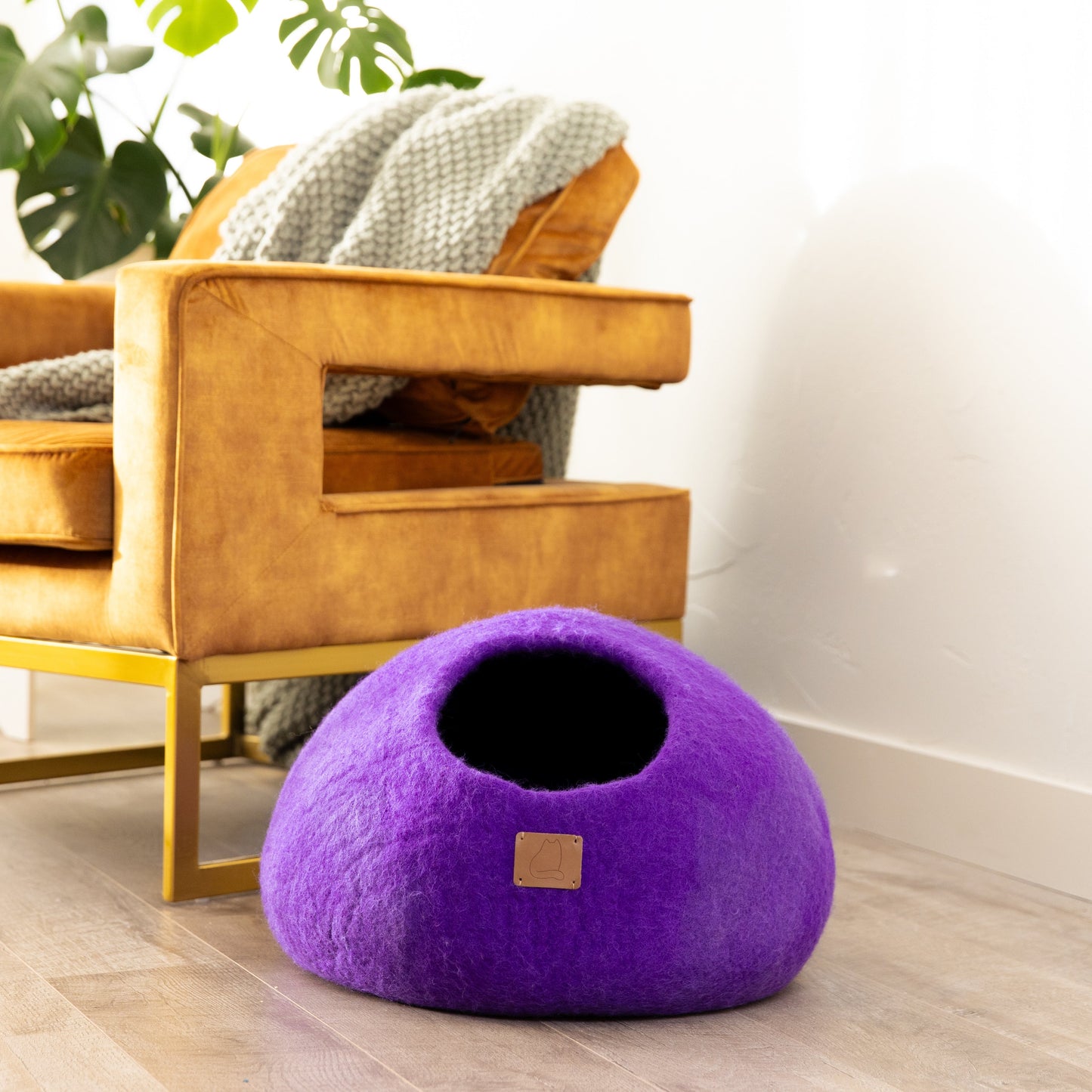 Plum Purple | Round Style Cave by Fuzzy Cove - The Family Pet