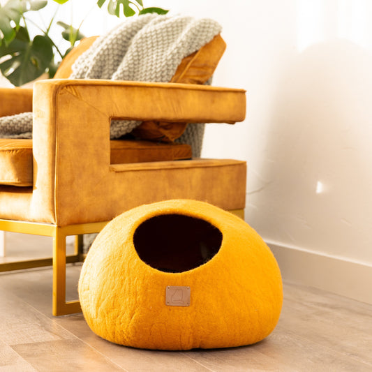 Fire Orange | Round Style Cave by Fuzzy Cove - The Family Pet