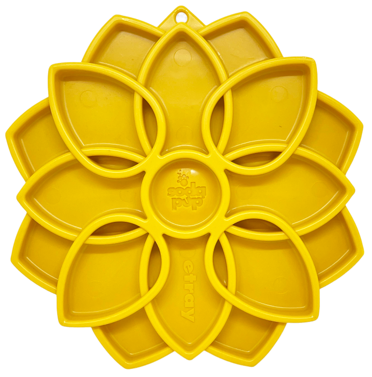 Mandala Etray Shallow Slow Feeder Dog Bowl For Enrichment - lifestyle view